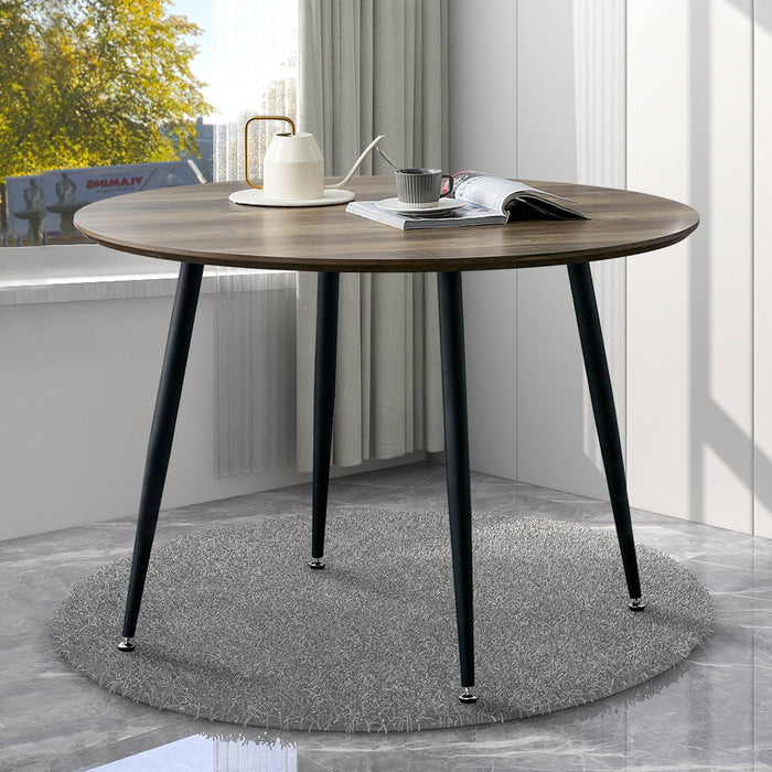 Modern simplicity roundI Imitation wood grain  dining table