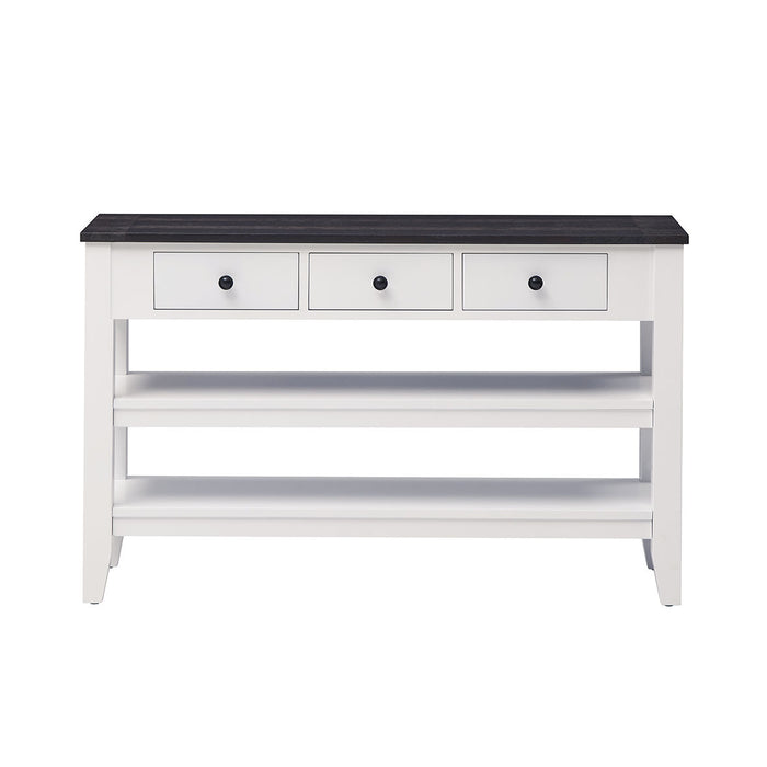 Modern Console Table for Living Room - White