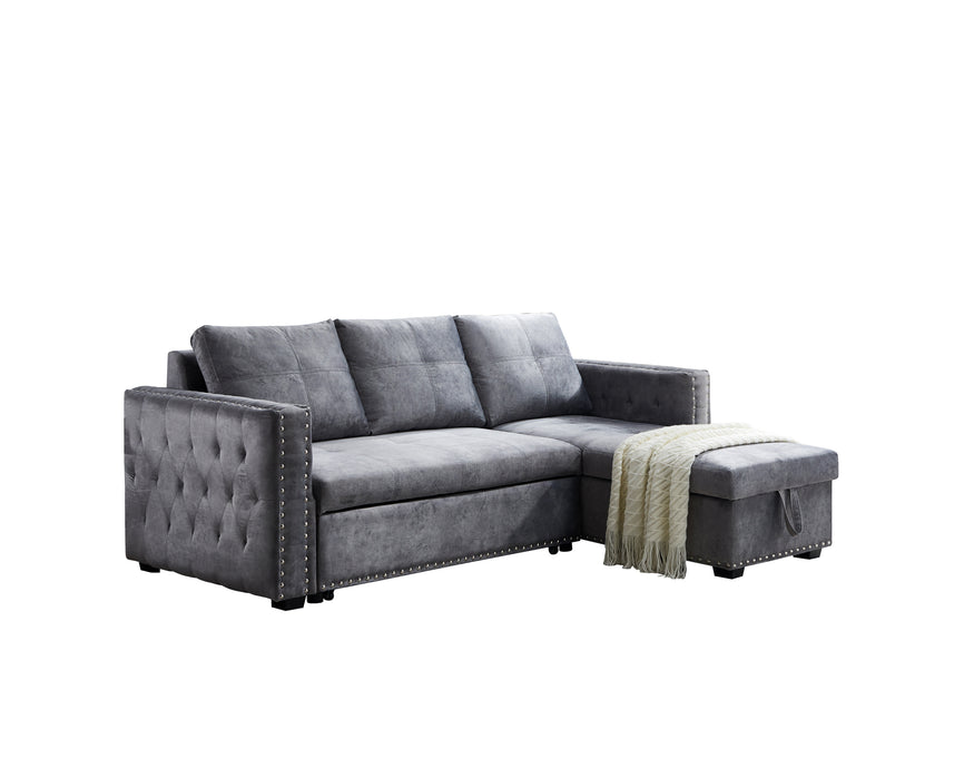 Bella Sectional sofa with pulled out bed