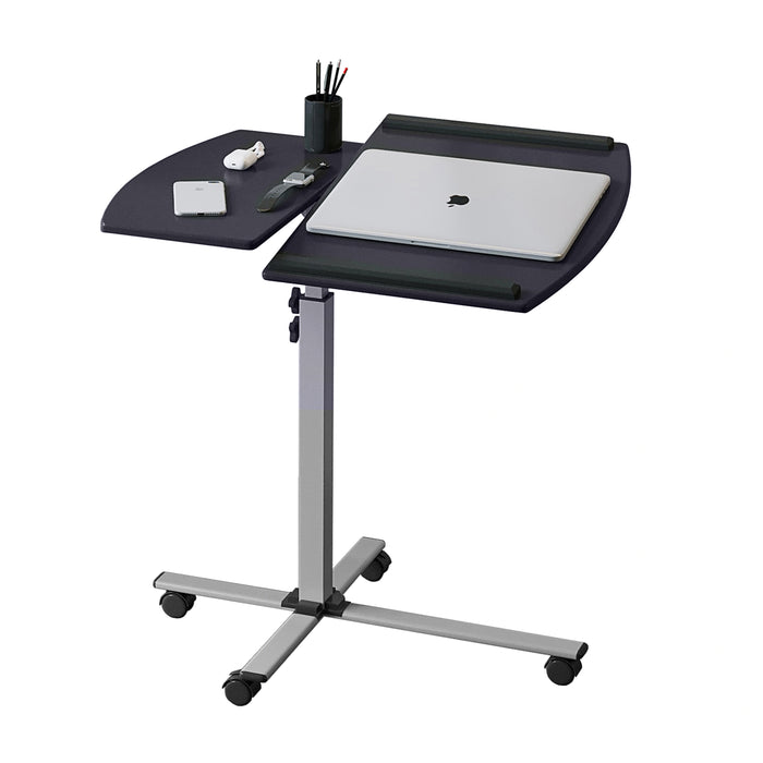 Rolling Adjustable Laptop Cart, Graphite