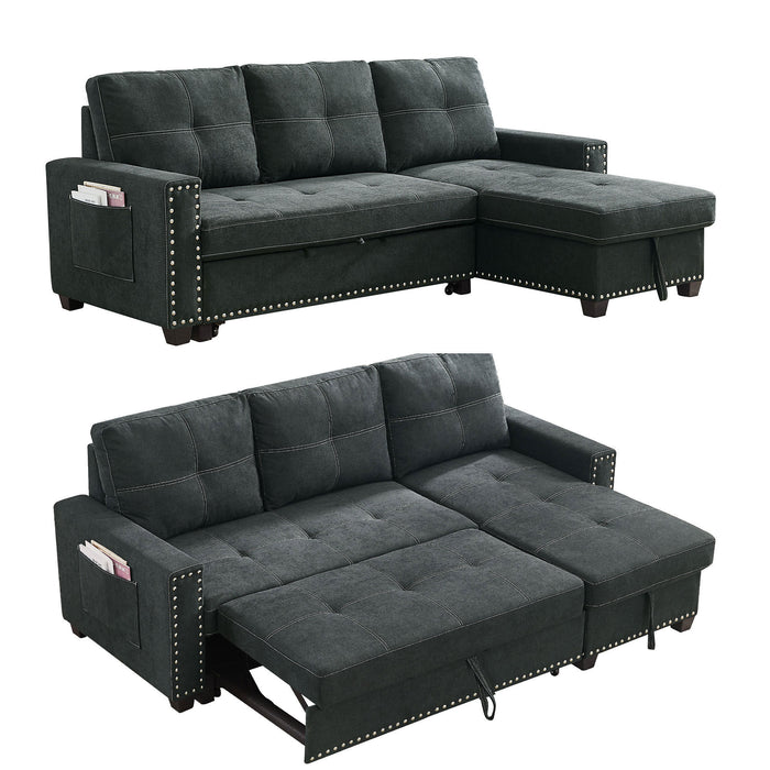 Reversible Sleeper Sectionalwith Storage Chaise