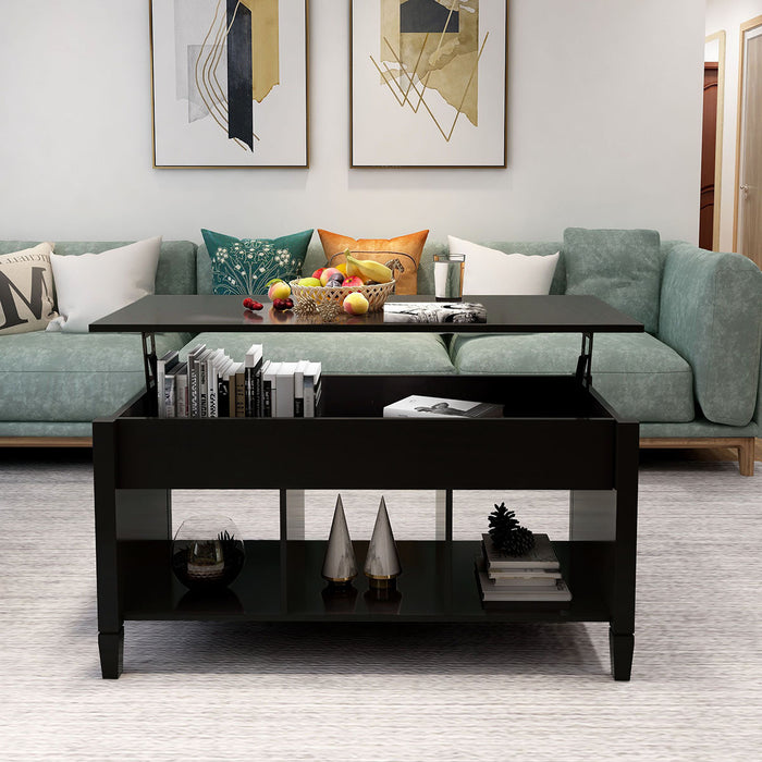 Lift Top Coffee Table-Black