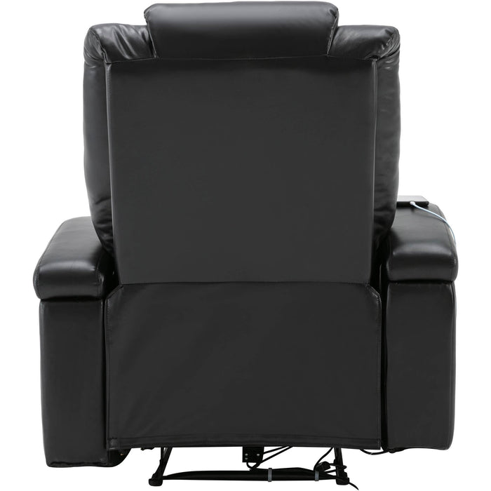 Power Motion Recliner with USB Charge Port and Cup Holder