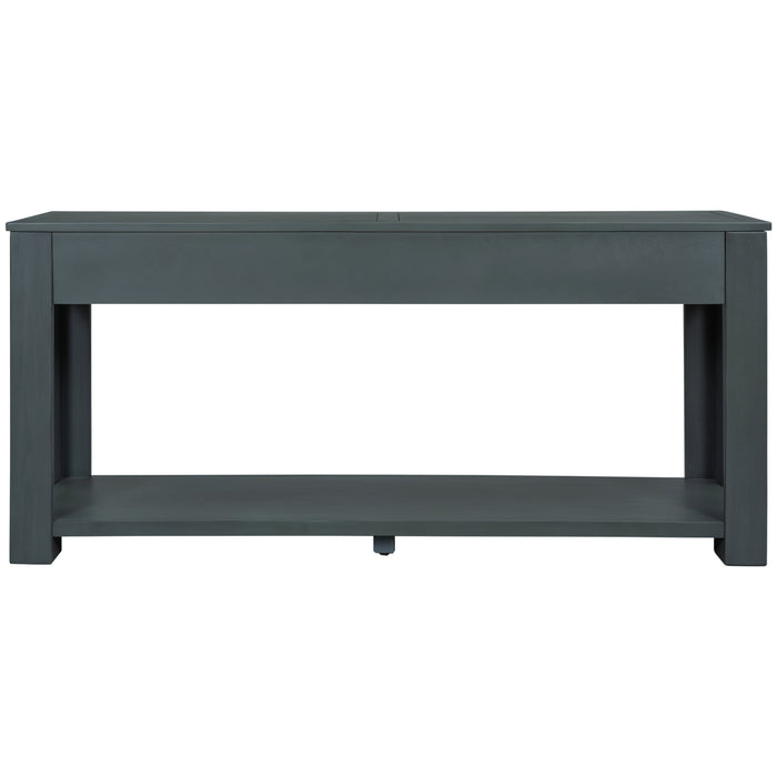 Console Table/Sofa Table with Storage Drawers - Navy