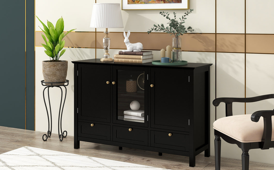 Modern Console Table for Living Room Dining Room - Black