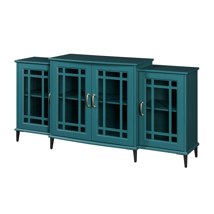 62” TV Stand - Teal Blue