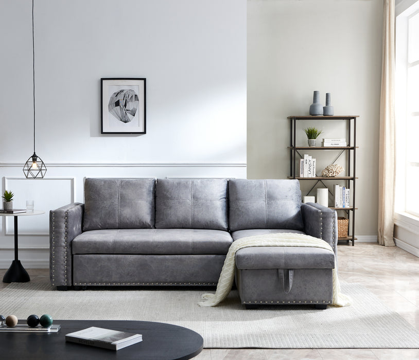 Bella Sectional sofa with pulled out bed