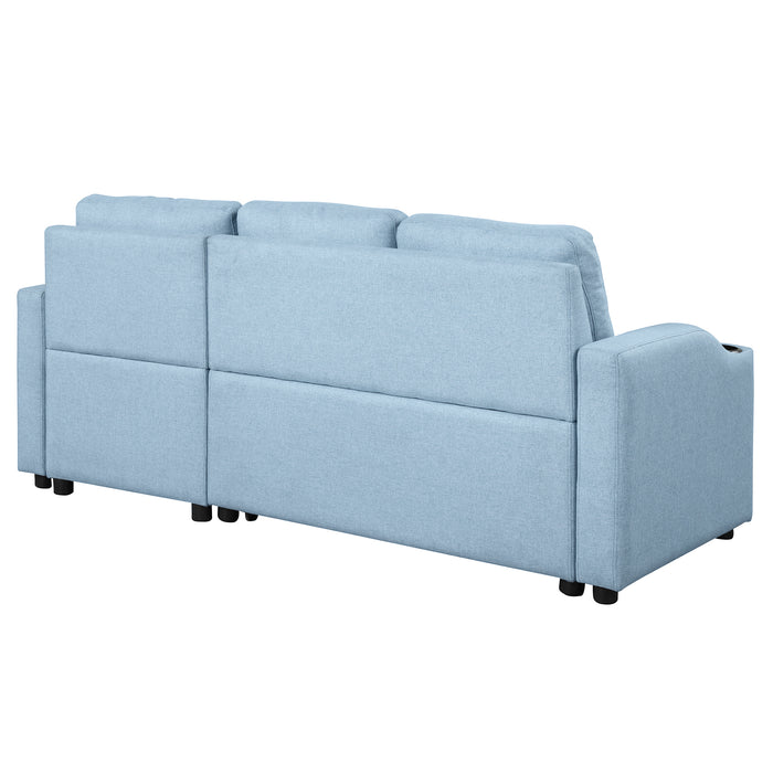 Pull Out Sofa Bed Modern Padded Upholstered Sofa Bed