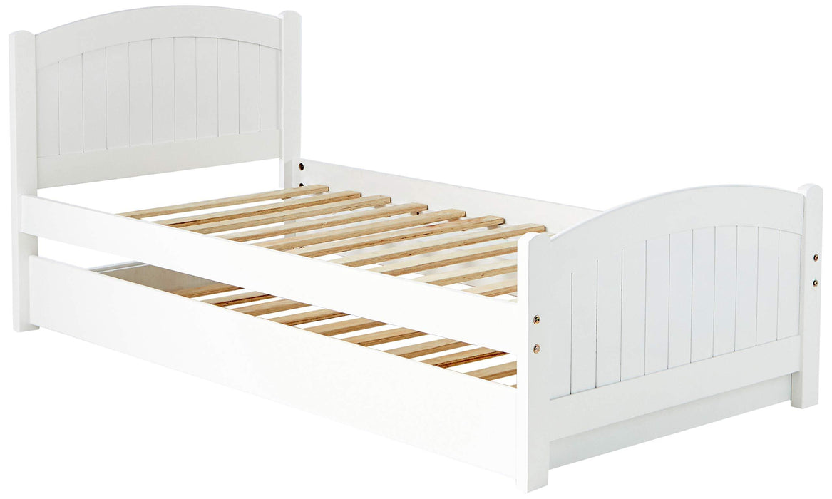 Twin Size Bed w/ Trundle Slats White Pine Plywood