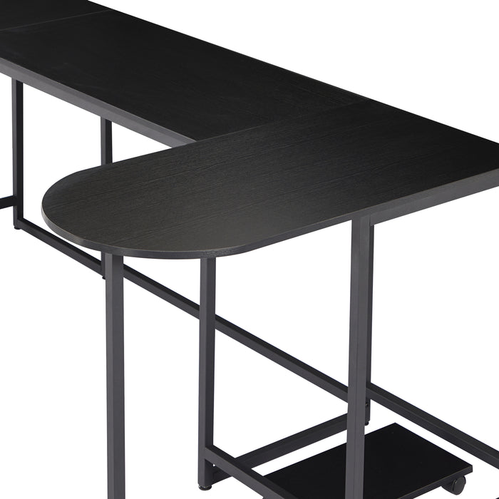 U-shaped Computer Desk - Black