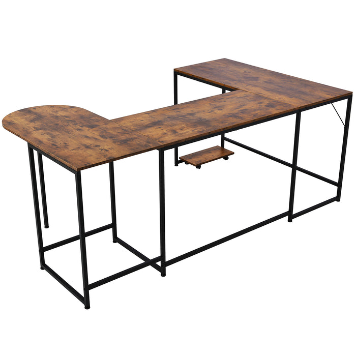 U-shaped Computer Desk  (Brown)