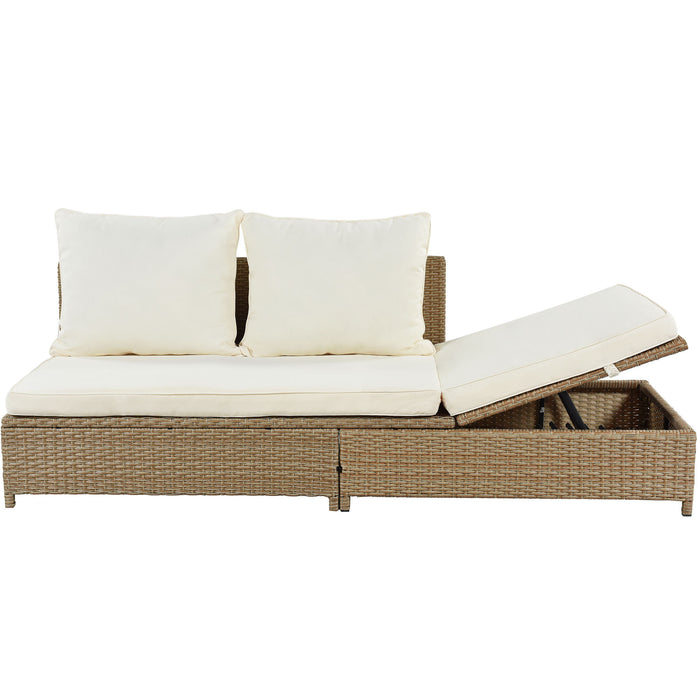 3-Piece Rattan Sofa Set