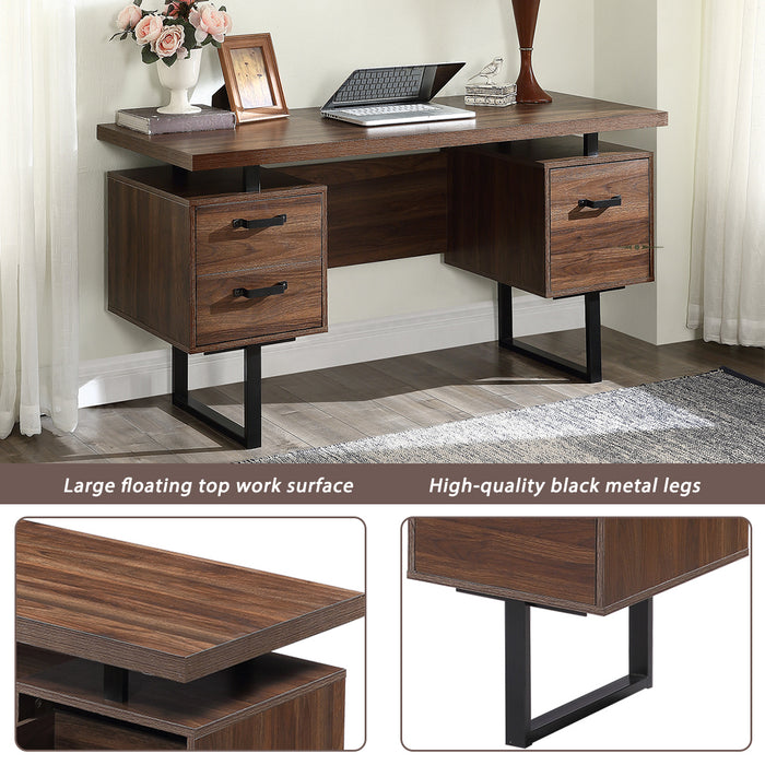 Home Office Computer Desk with Drawers