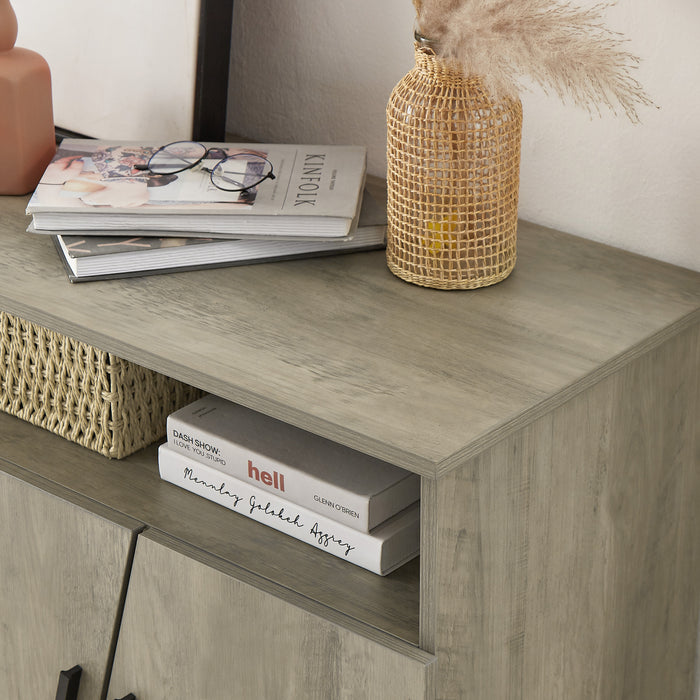 Farmhouse style TV Stand (Grey)