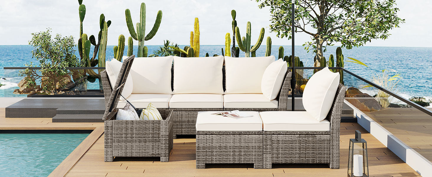 6-Piece Outdoor Set - Beige