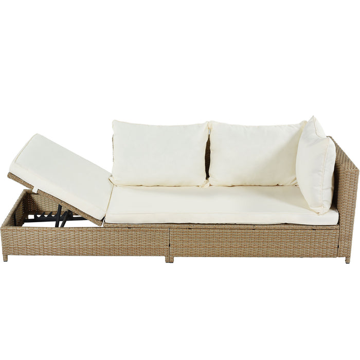 3-Piece Rattan Sofa Set