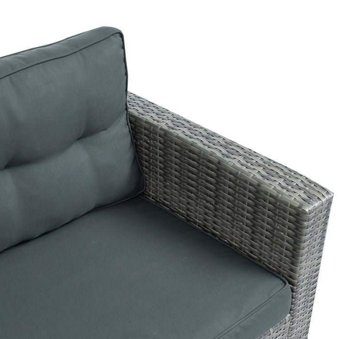 Outdoor Furniture Sofa Set with Large Storage Box