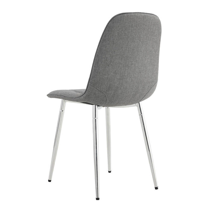 Modern Mid-Century Style Dining Chairs (Set of 4) - Light Gray