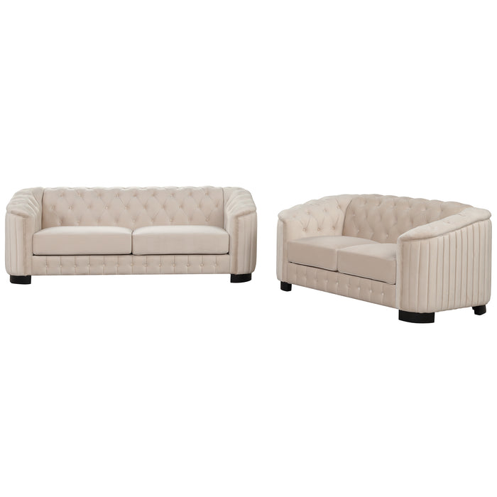 Modern 3-Piece Sofa Sets - Beige