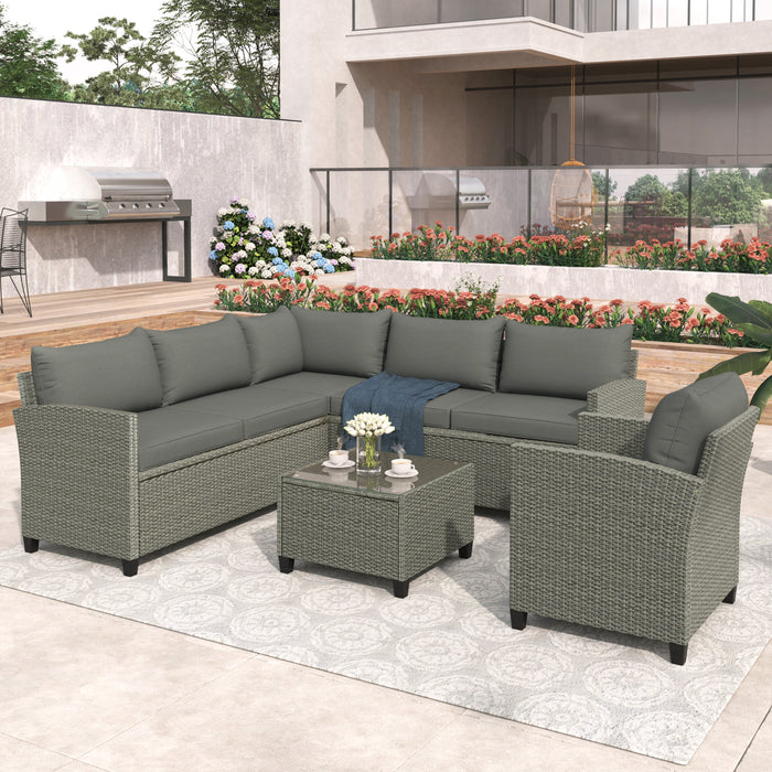 5 Piece Outdoor Conversation Set