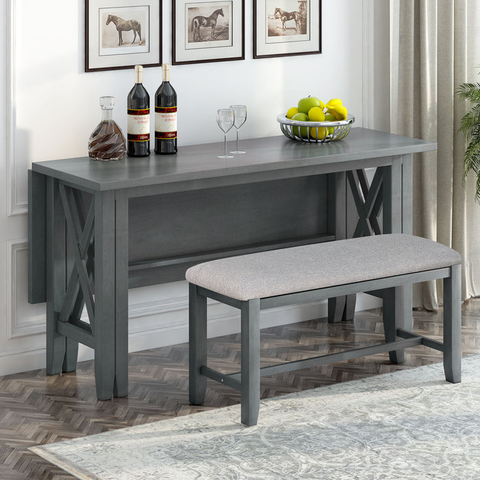 6-Piece Family Dining Room Set - Gray