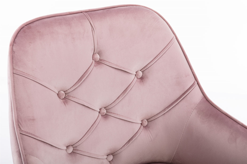  Modern Leisure Office Chair - Light Pink