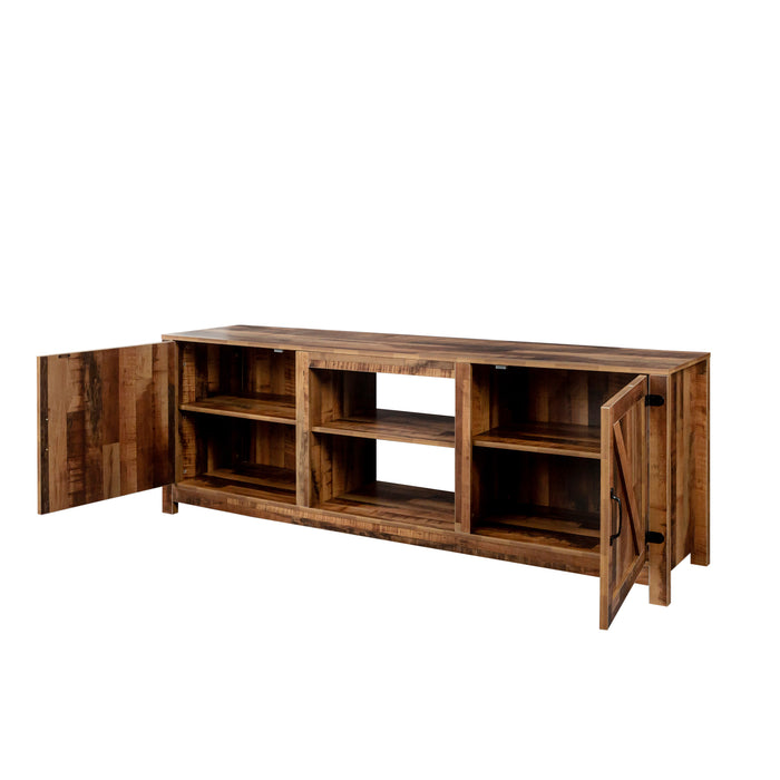 Farmhouse TV Stand with Storage