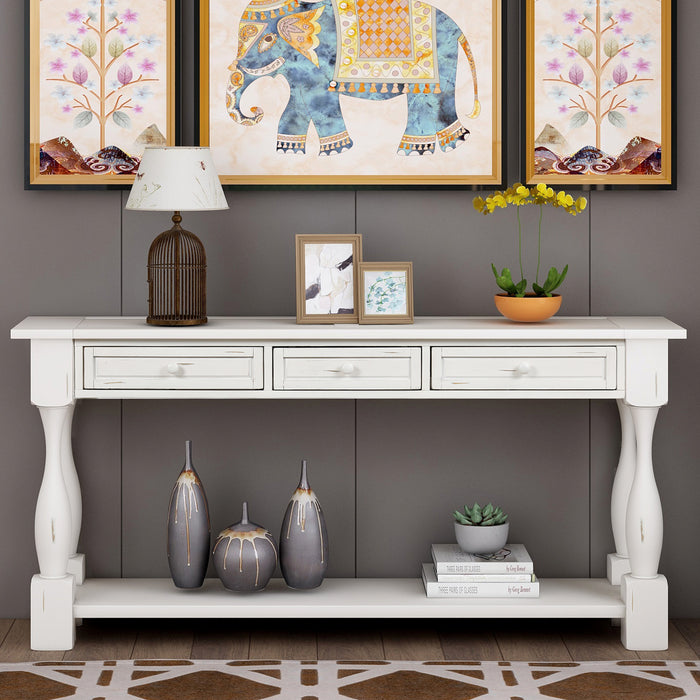 Console Table - Antique White