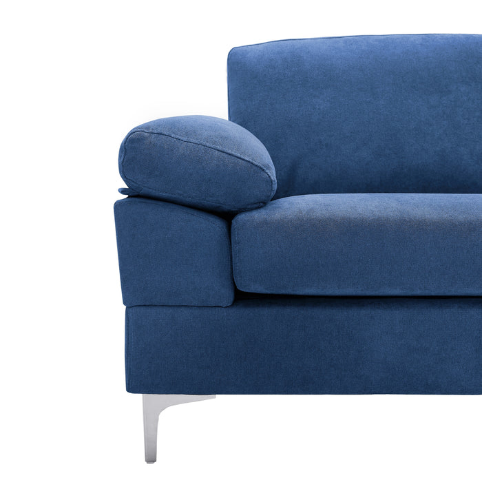 Convertible Sectional Sofa - Navy Blue