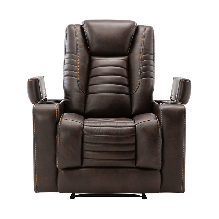 Orisfur. Power Motion Recliner w/Adjustable Headrest