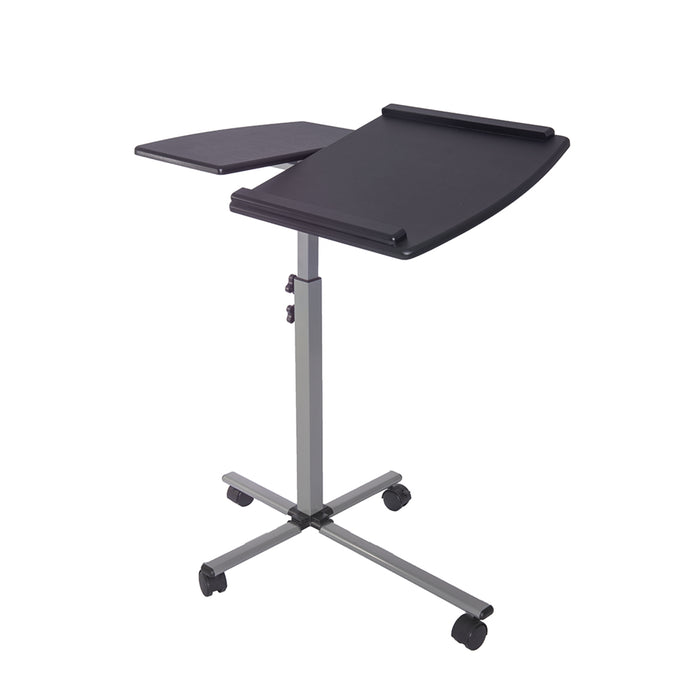 Rolling Adjustable Laptop Cart, Graphite