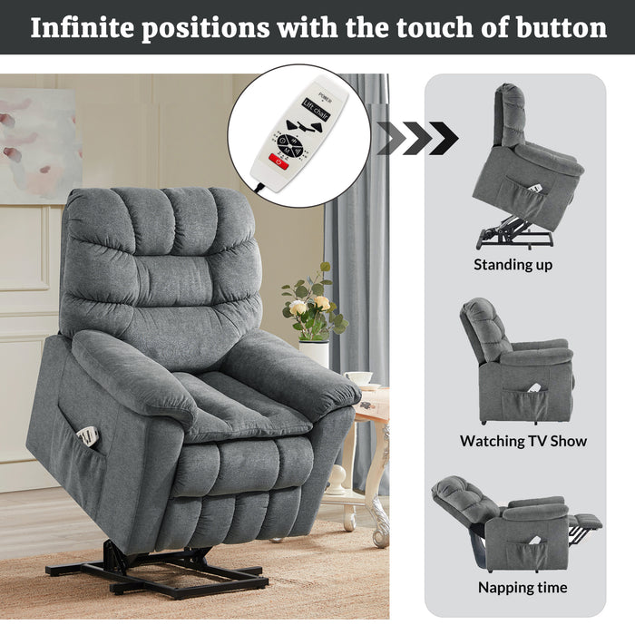 Power Lift Chair with Adjustable Massage and Heating System