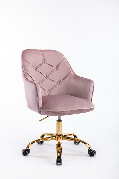  Modern Leisure Office Chair - Light Pink