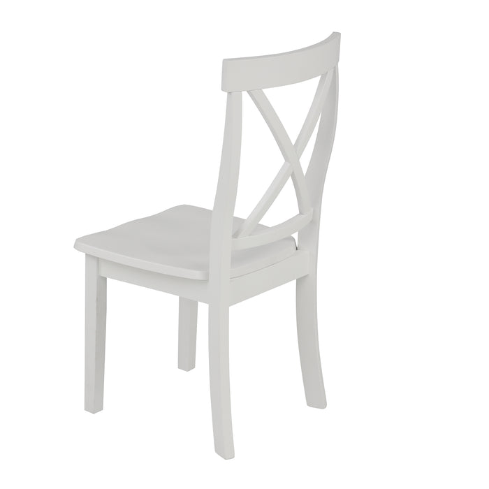 5 Pieces Dining Table and Chairs Set - White