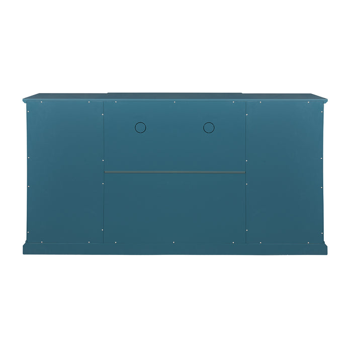 63” TV Stand -Teal Blu