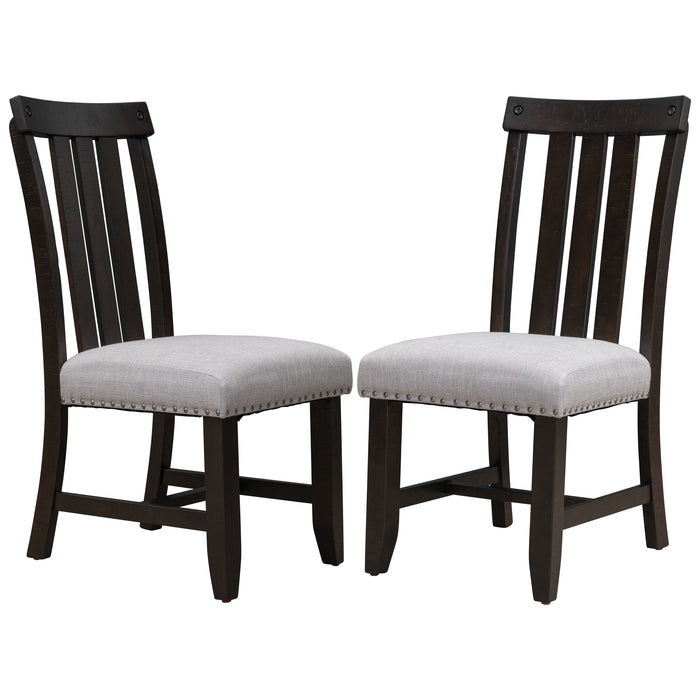 Upholstered Dining Chairs - Set of 2 (Espresso)