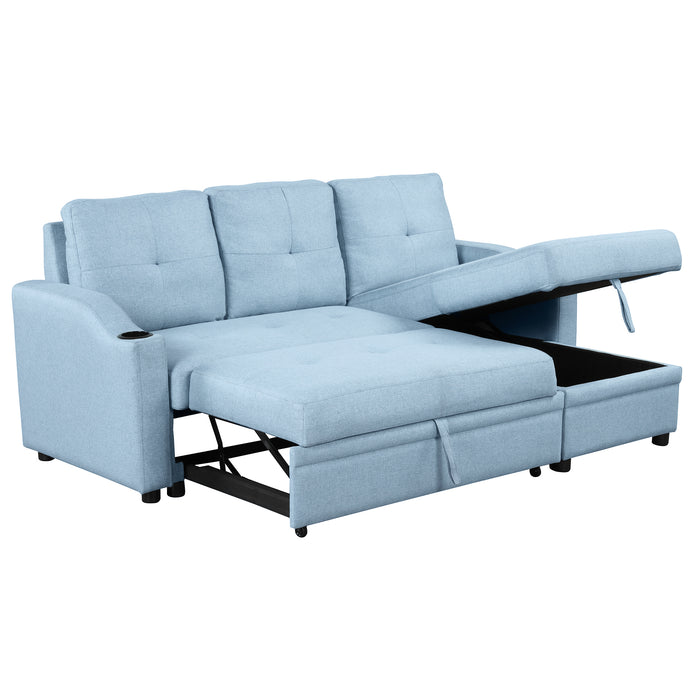 Pull Out Sofa Bed Modern Padded Upholstered Sofa Bed