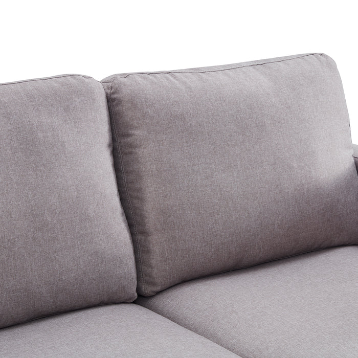 Reversible Sectional Sofa with Handy Side Pocke