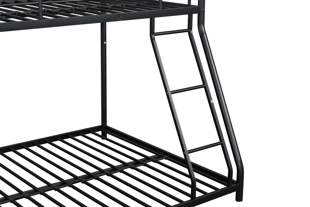 Twin over Full Metal Bunk Bed - Black