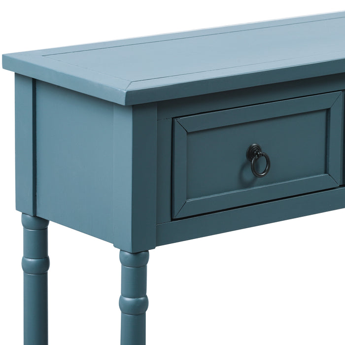 Console Table - Antique Navy