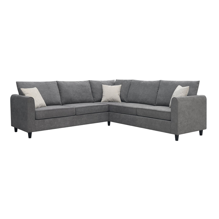 Modern  L Shape Sectional - Grey