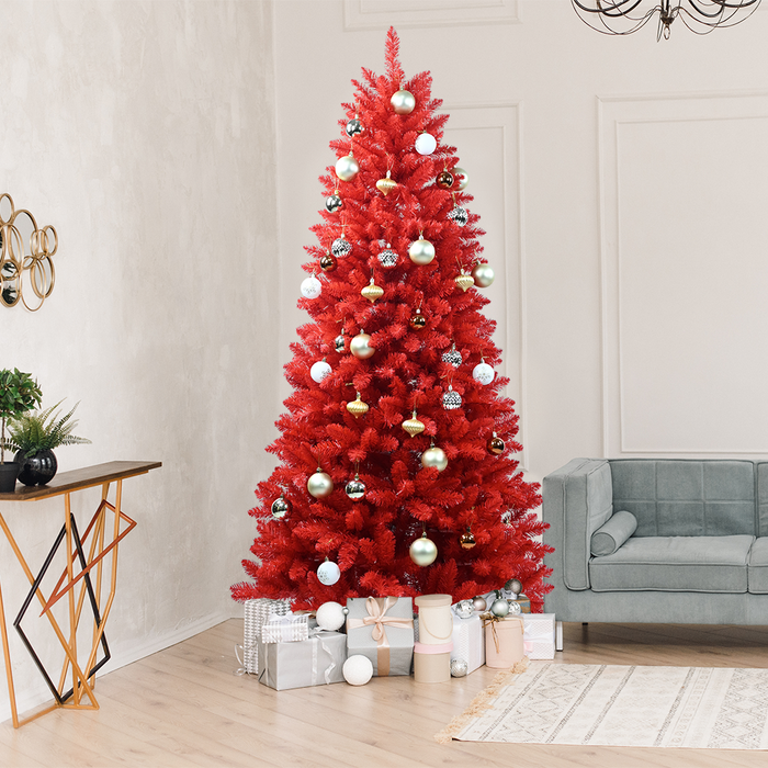 4FT PVC Christmas Tree - Red