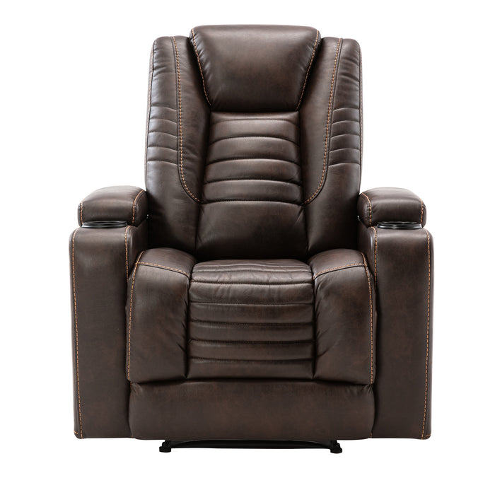 Orisfur. Power Motion Recliner w/Adjustable Headrest