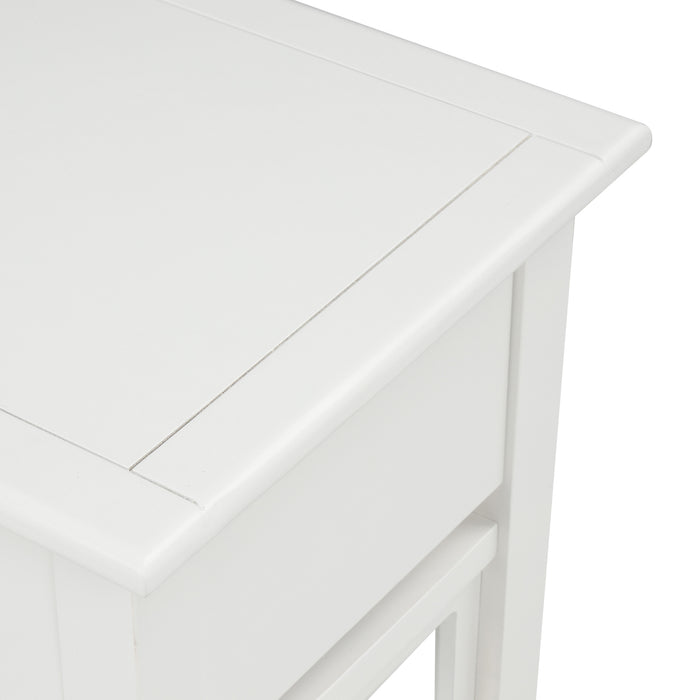 Entryway Accent Sofa Table - White