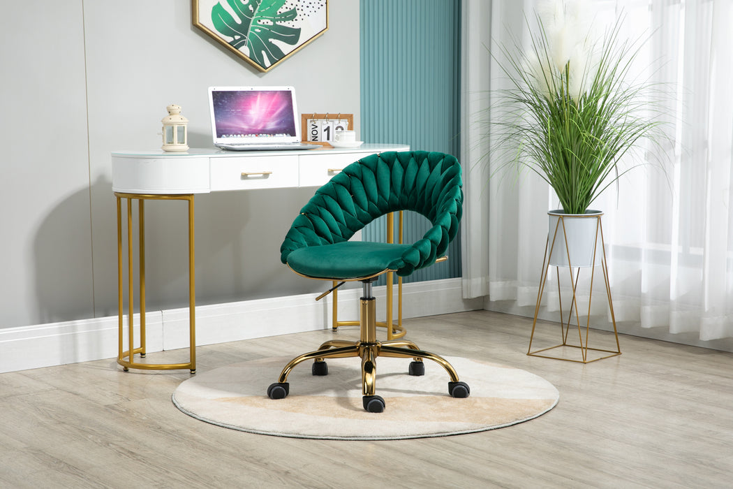 Adjustable Swivel Chair - Emerald