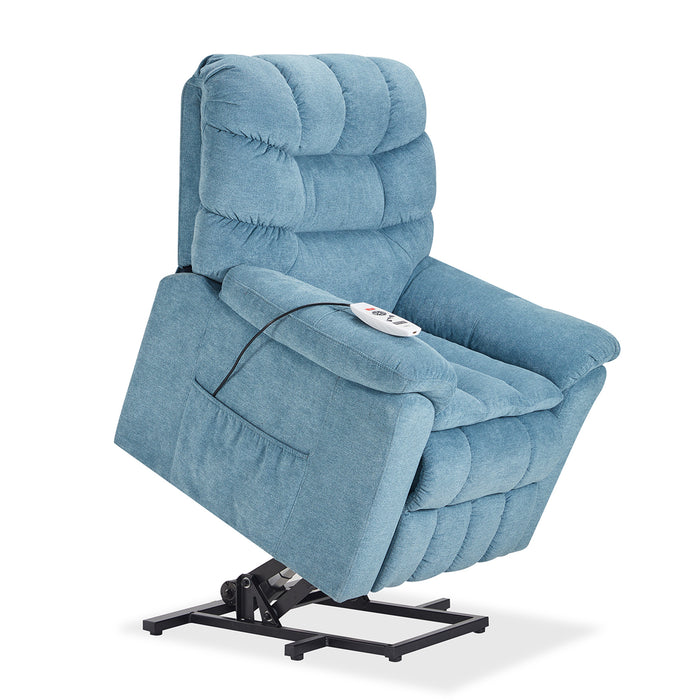 Power Lift Chair with Adjustable Massage and Heating System -Blue