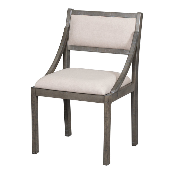 Retro Wood Dining Chairs Set of 2 (Gray)