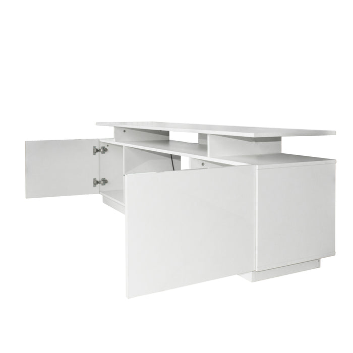 White TV Stand for 80 Inch TV Stands