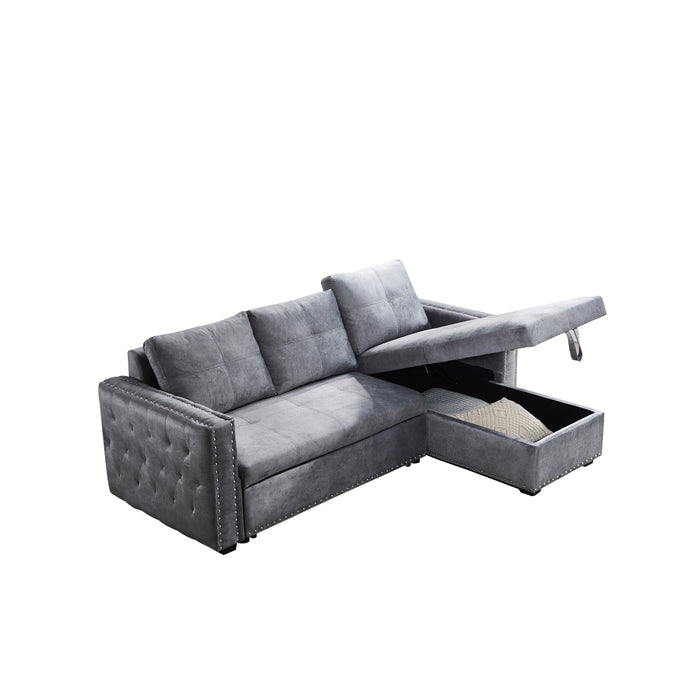 Bella Sectional sofa with pulled out bed