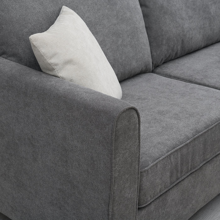 Modern  L Shape Sectional - Grey